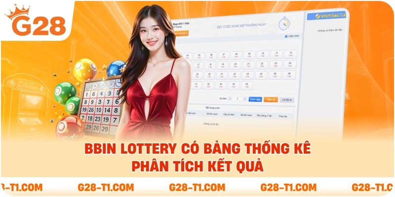 BBin Lottery có bảng thống kê phân tích kết quả